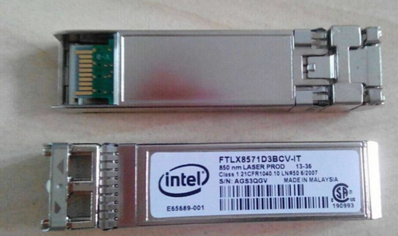 Intel E10GSFPSR FTLX8571D3BCV-IT E65689-001 SFP+ Transceiver For X520-DA2/SR2