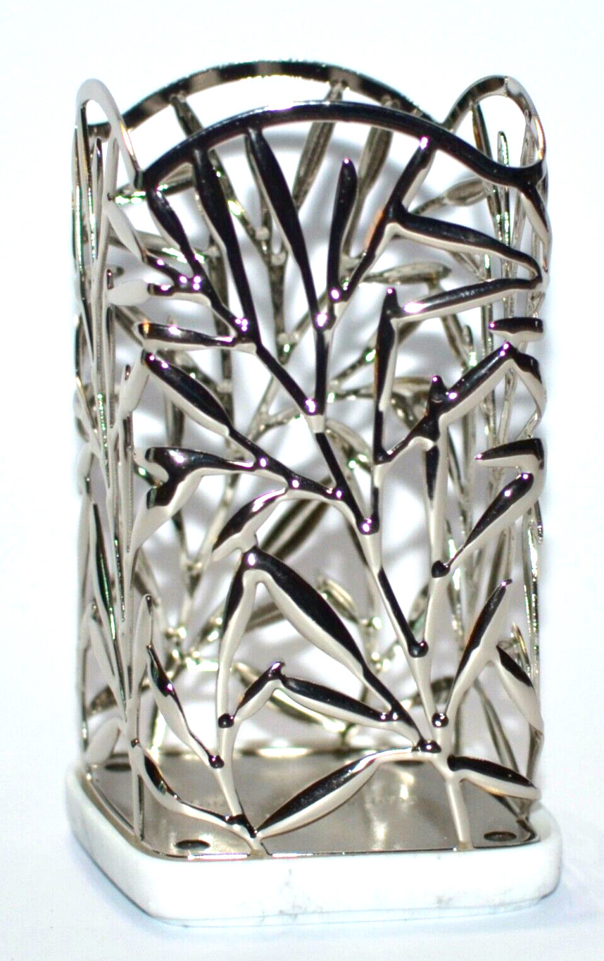 BATH & BODY WORKS VINE LEAF CHROME MARBLE GENTLE FOAMING HAND SOAP SLEEVE HOLDER