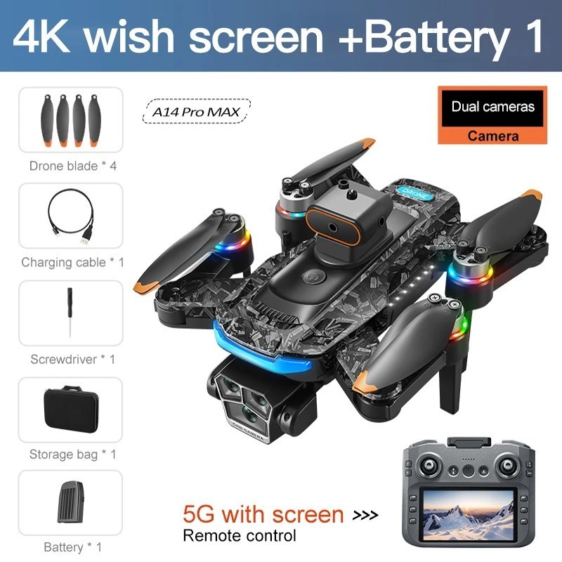 A14Pro max GPS Brushless 8K three Camera Optical Flow Obstacle Avoidance