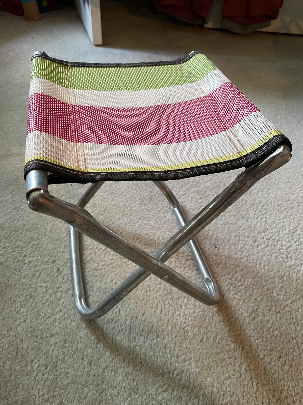 Mini Retro Folding Camping Foot Aluminum Stool