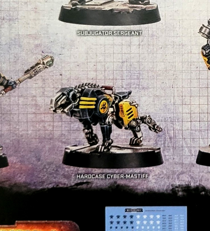 Hardcase Cyber Mastiff Dog - Necromunda Palanite Enforcer Captains Sergeants 40k