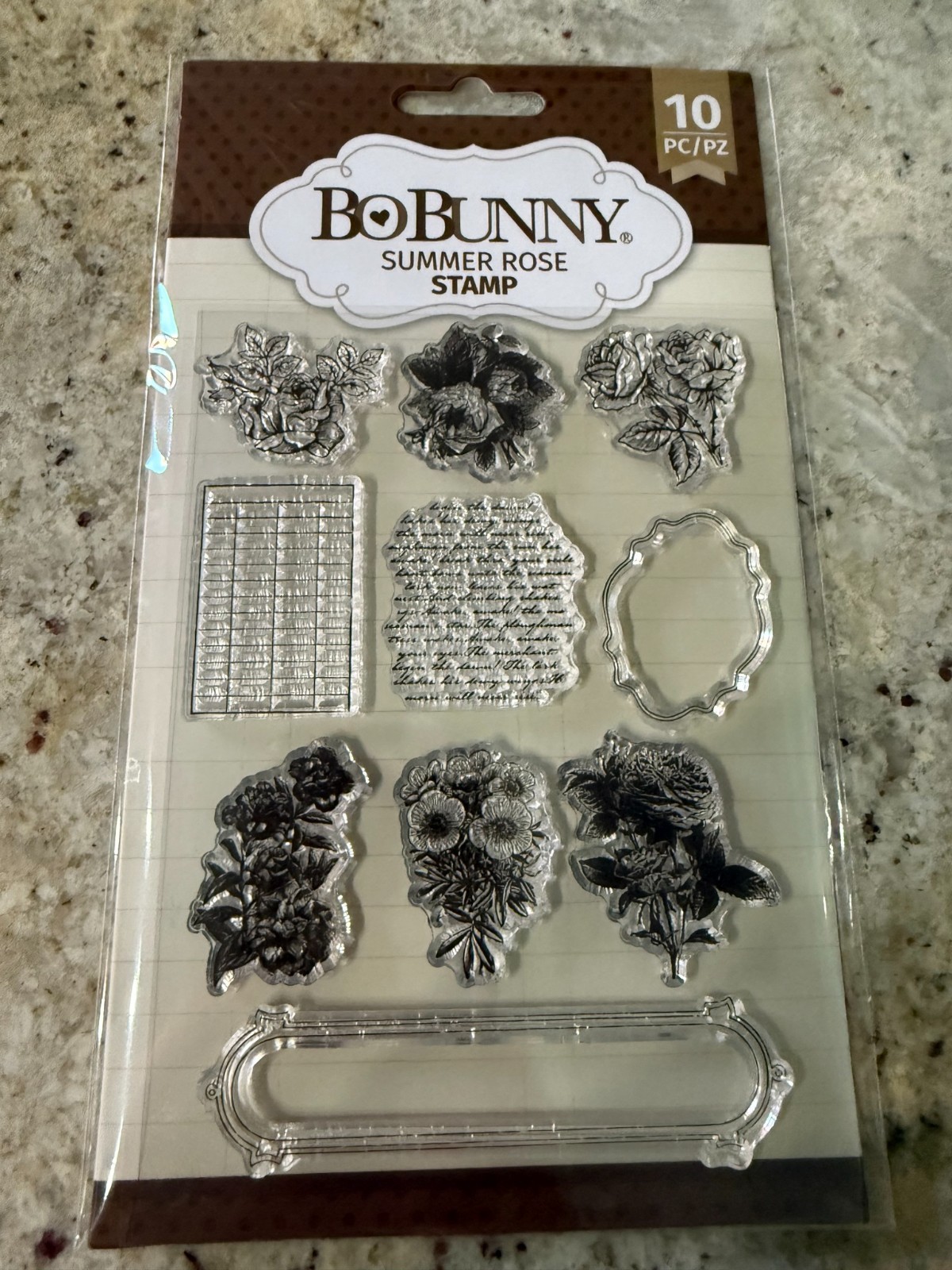 Your choice - NIP Bo Bunny Clear Acrylic Stamp Sets