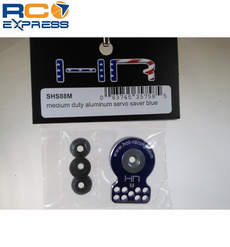 Hot Racing Medium Duty Aluminum Servo Saver (Blue) SHS88M