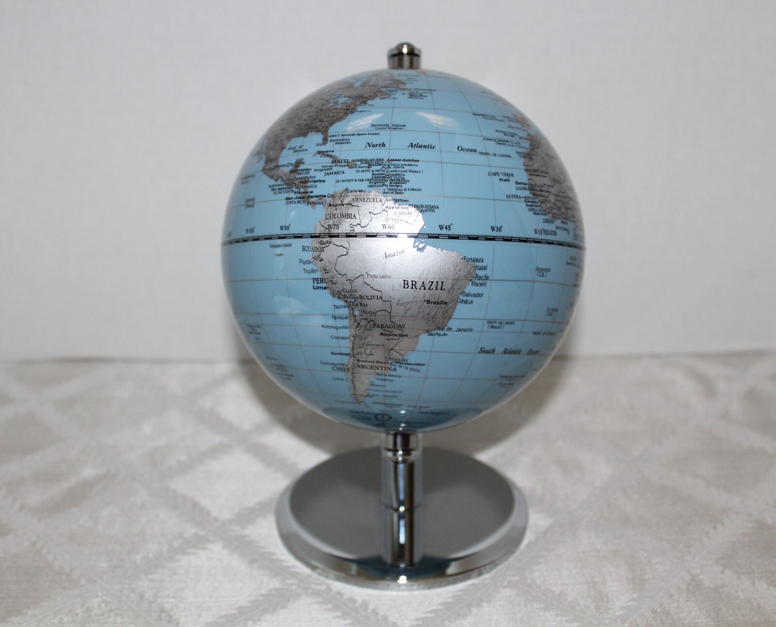 Pastel Blue Desktop World Globe-Impressive!