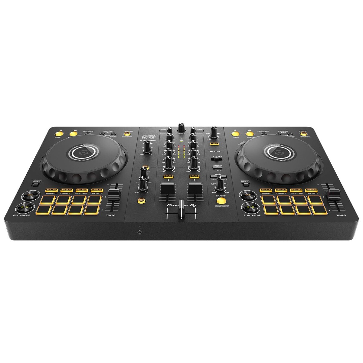 Pioneer DDJ-FLX4 2-Channel DJ Controller with Case & Cover Package