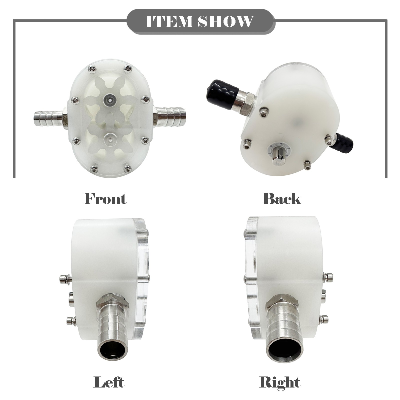 Gear Pump Head Filling Machine Part Viscous Liquid Honey Pump Transfer Pump Head