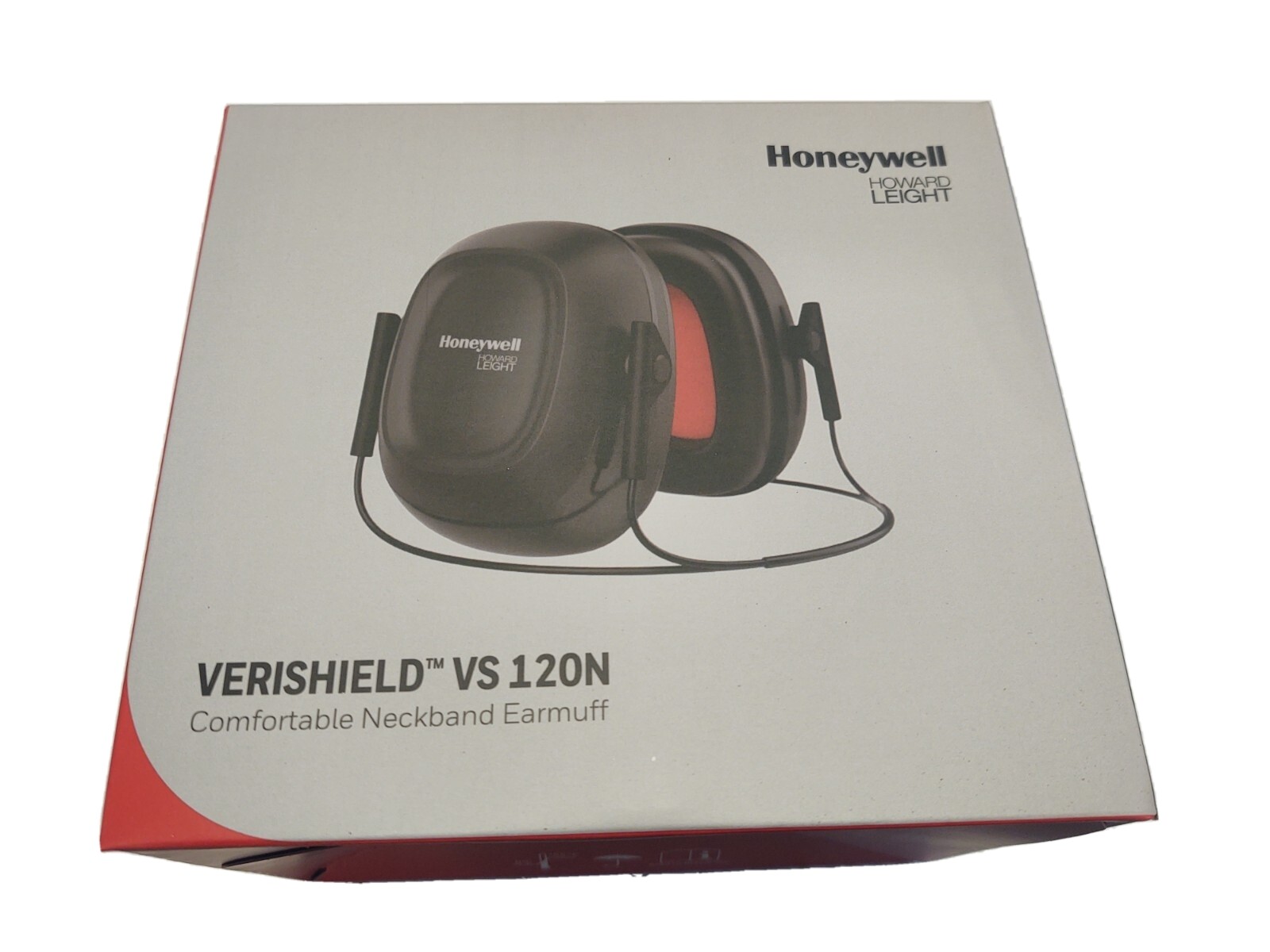 Honeywell Howard Leight - NeckBand Earmuff - Verishield VS120N- NRR 25, Black