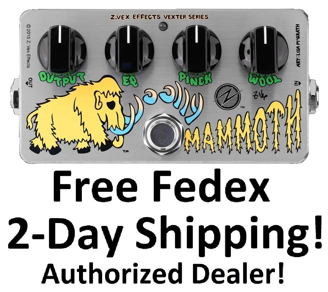 New ZVEX Vexter Woolly Mammoth Fuzz Guitar Effects Pedal