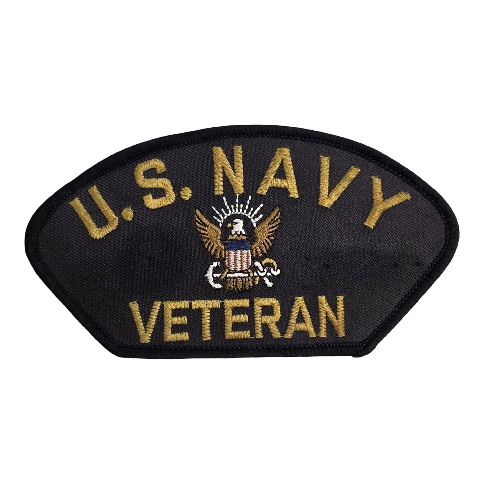 Vintage US Navy Veteran 5" Embroidered Patch For Hat Jacket Military USA