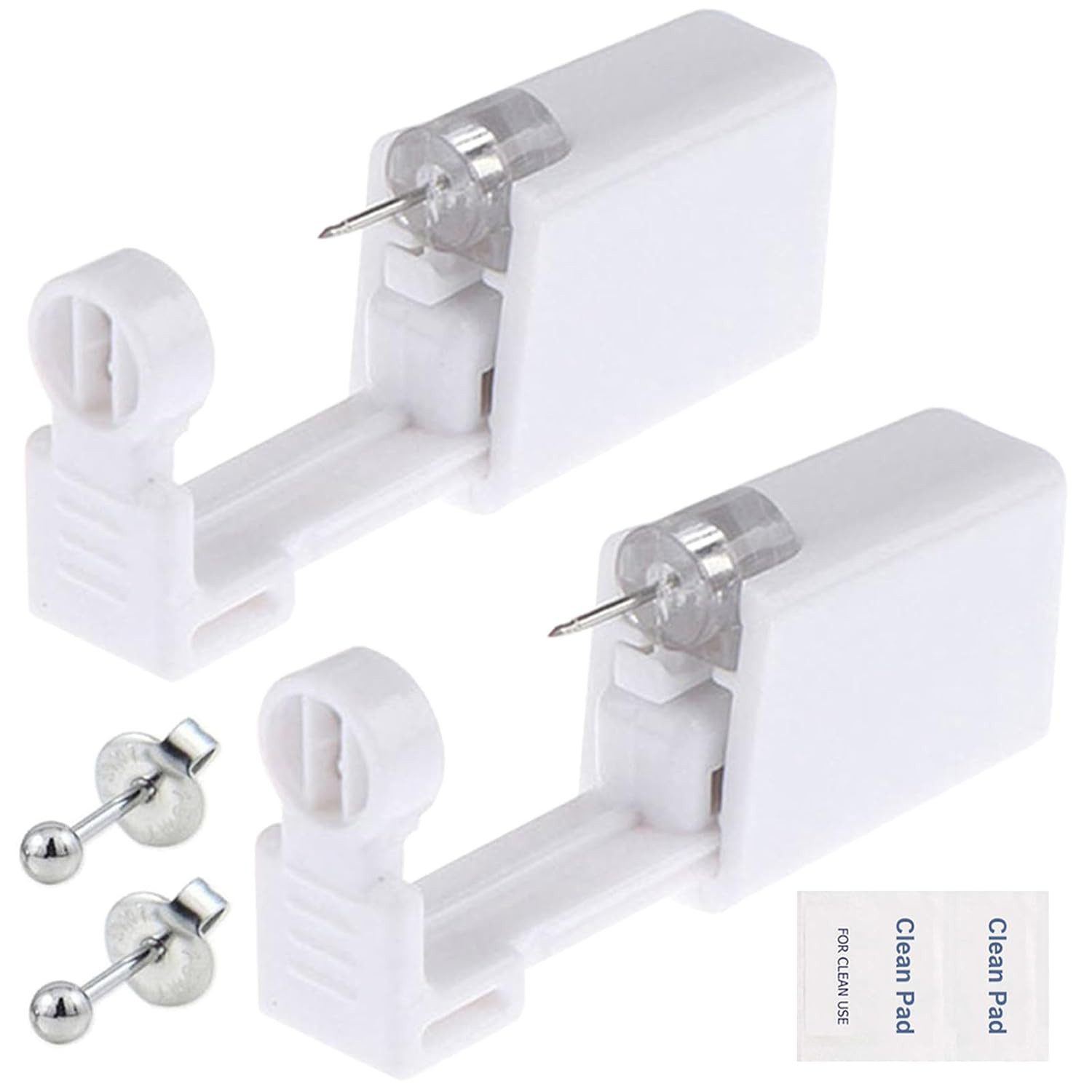 Ear Piercing Gun Kit - Lyuxzad 6Pcs Disposable Ear Piercing Kit Including 2Pcs S