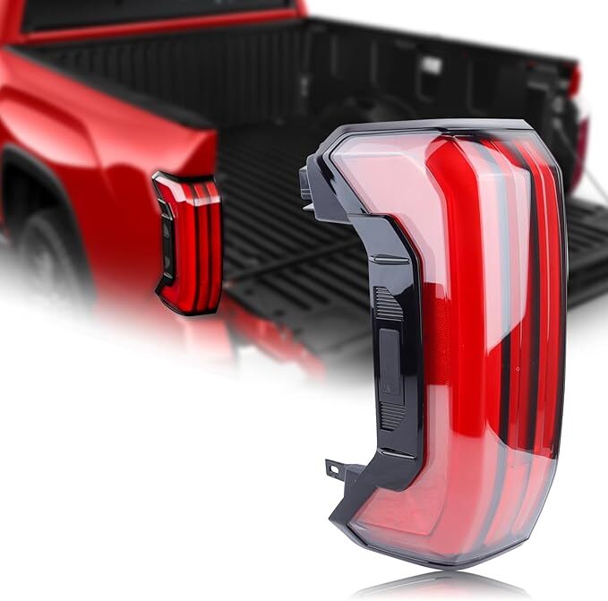 22-24 Toyota Tundra LED Tail Light Left Driver 5-Pin Assembly Sequential Turn