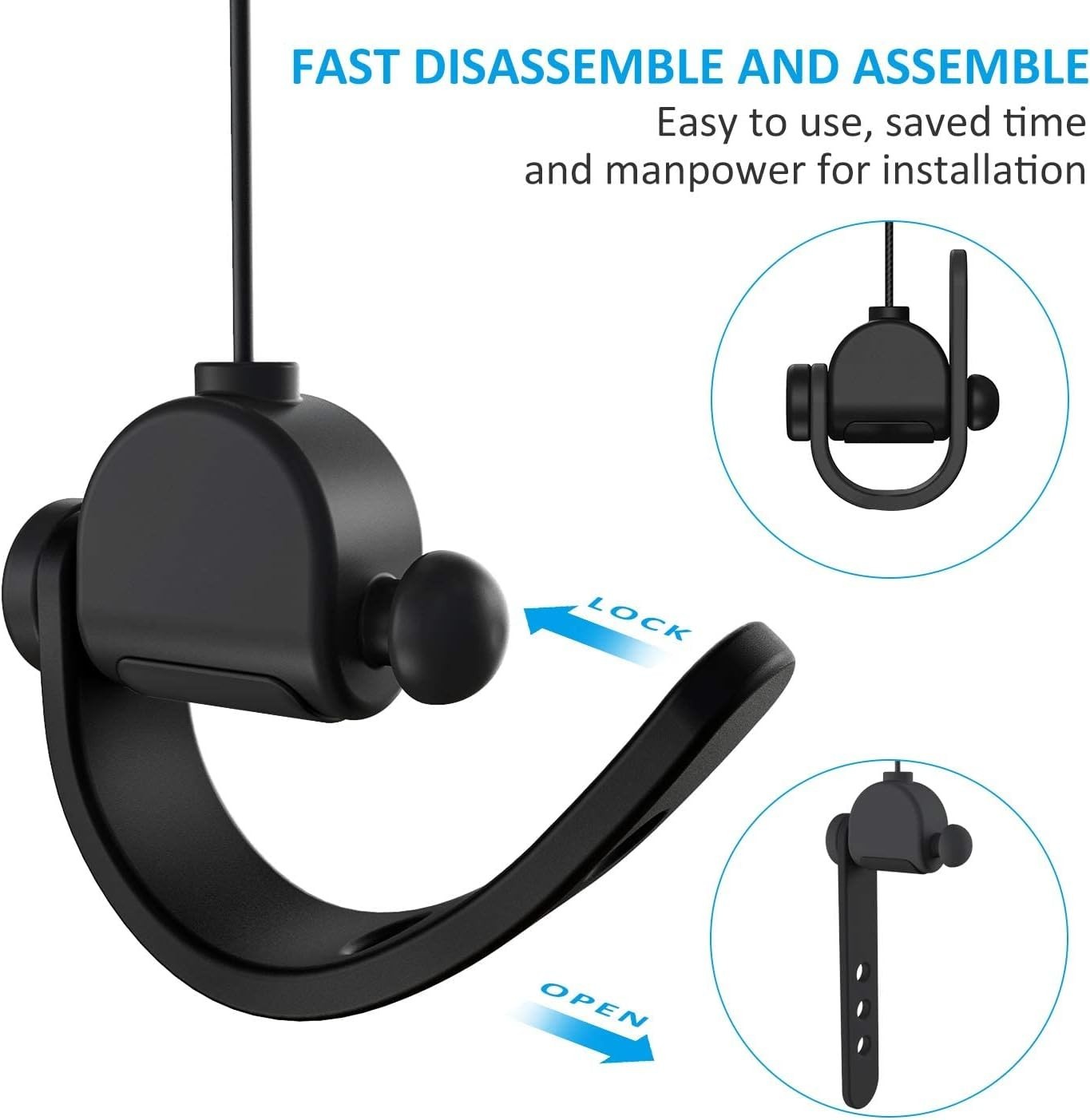 [Pro Version] VR Cable Management, 3 Packs VR Pulley System Compa...