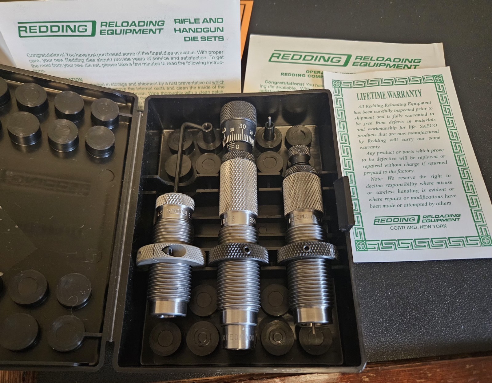 Redding National Match 6.5 Creedmoor Die Set NM-C Comp Seater FL F4 Neck U3
