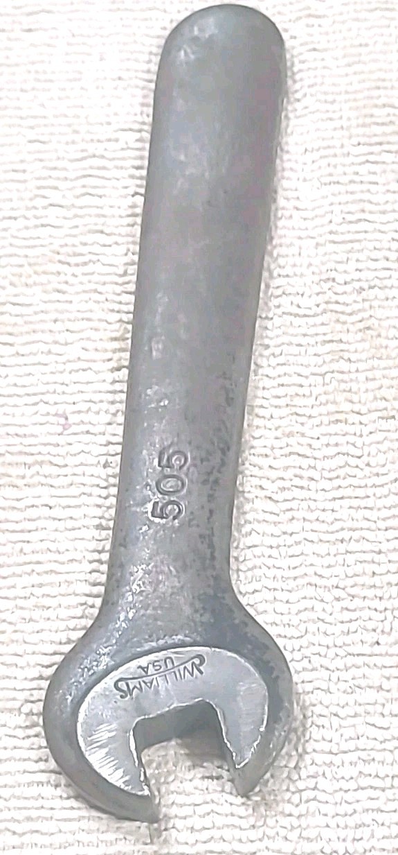 Antique Williams USA 505 1/2" Machinist Lathe Tool Post Open End Wrench.