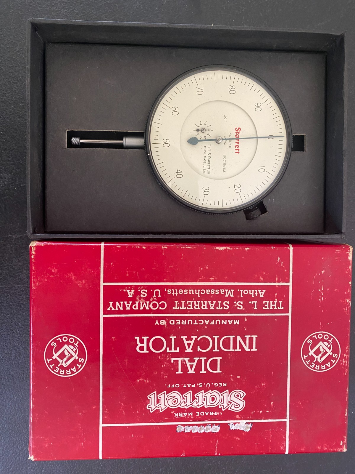 Starrett No. 656-441 Dial Indicator 1" Range .001