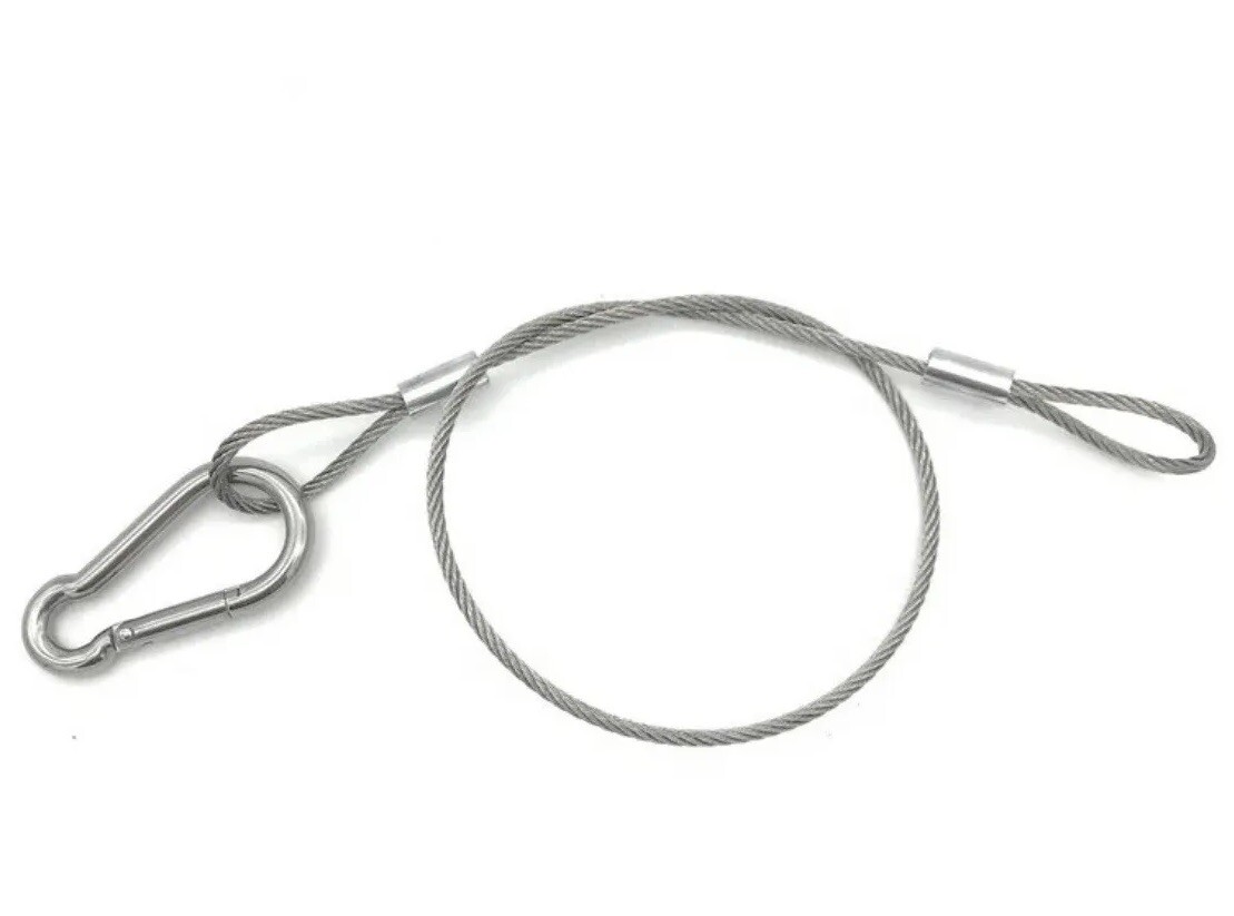 25Pack Stage Light Safety Cables 47”, Stainless Steel Security Cable.Multi Use