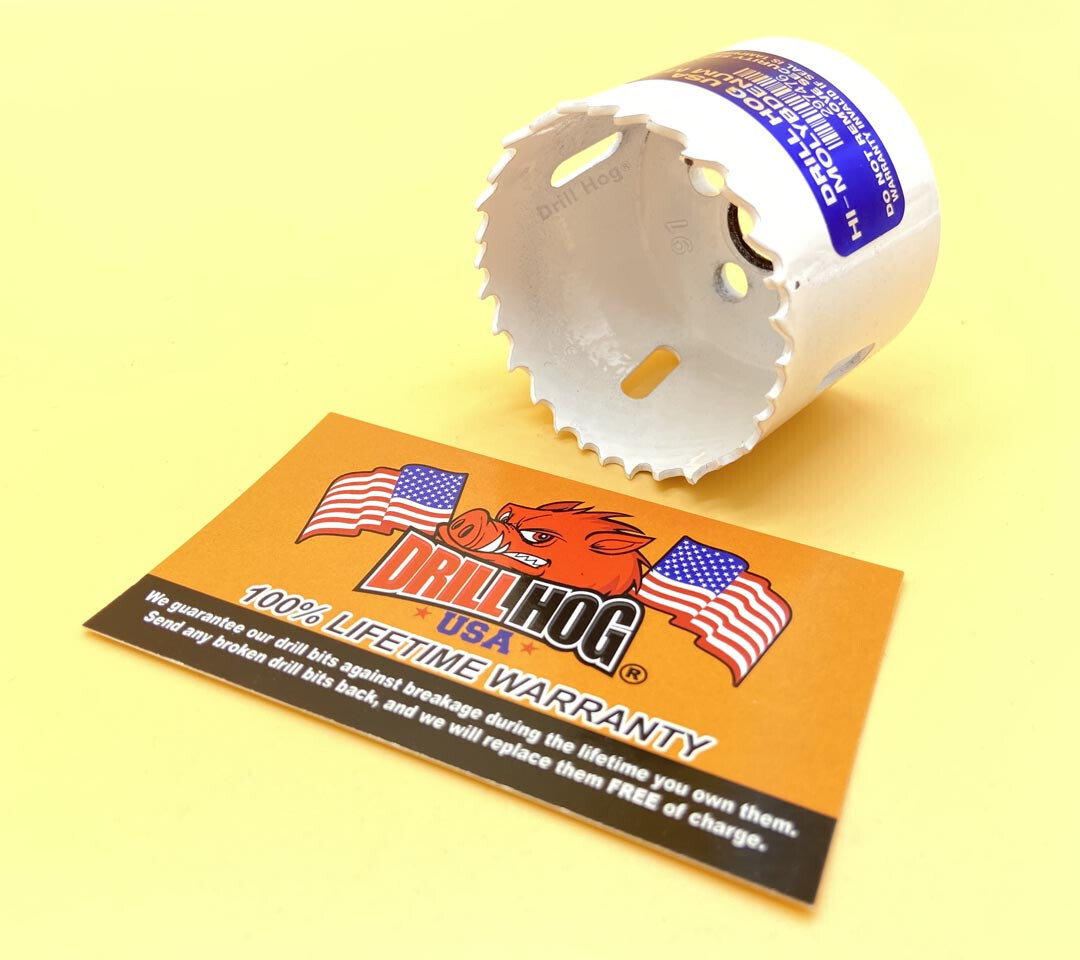 1-3/4" Hole Saw Bi-Metal 1-3/4 HoleSaw Cutter Moly Lifetime Warranty Drill Hog®