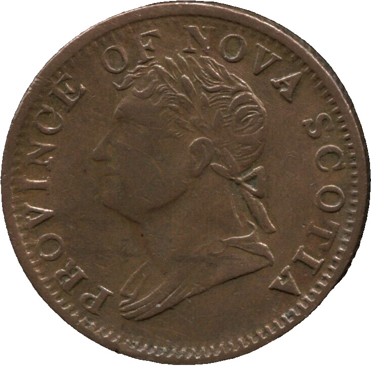 1832 - Nova Scotia Half Penny Token - High Value - KM# 1 - Lot # EC 6085