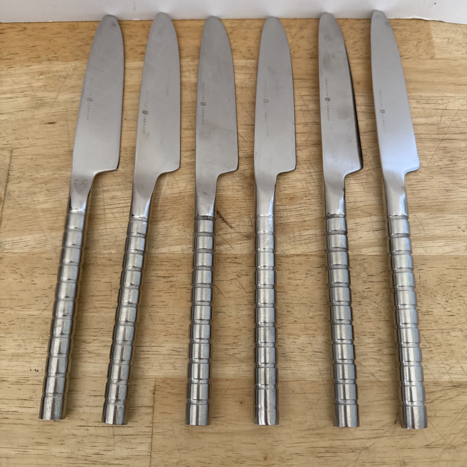Gourmet Settings TRAFFIC 18/10 Stainless Flatware 6 Dinner Knives 9"
