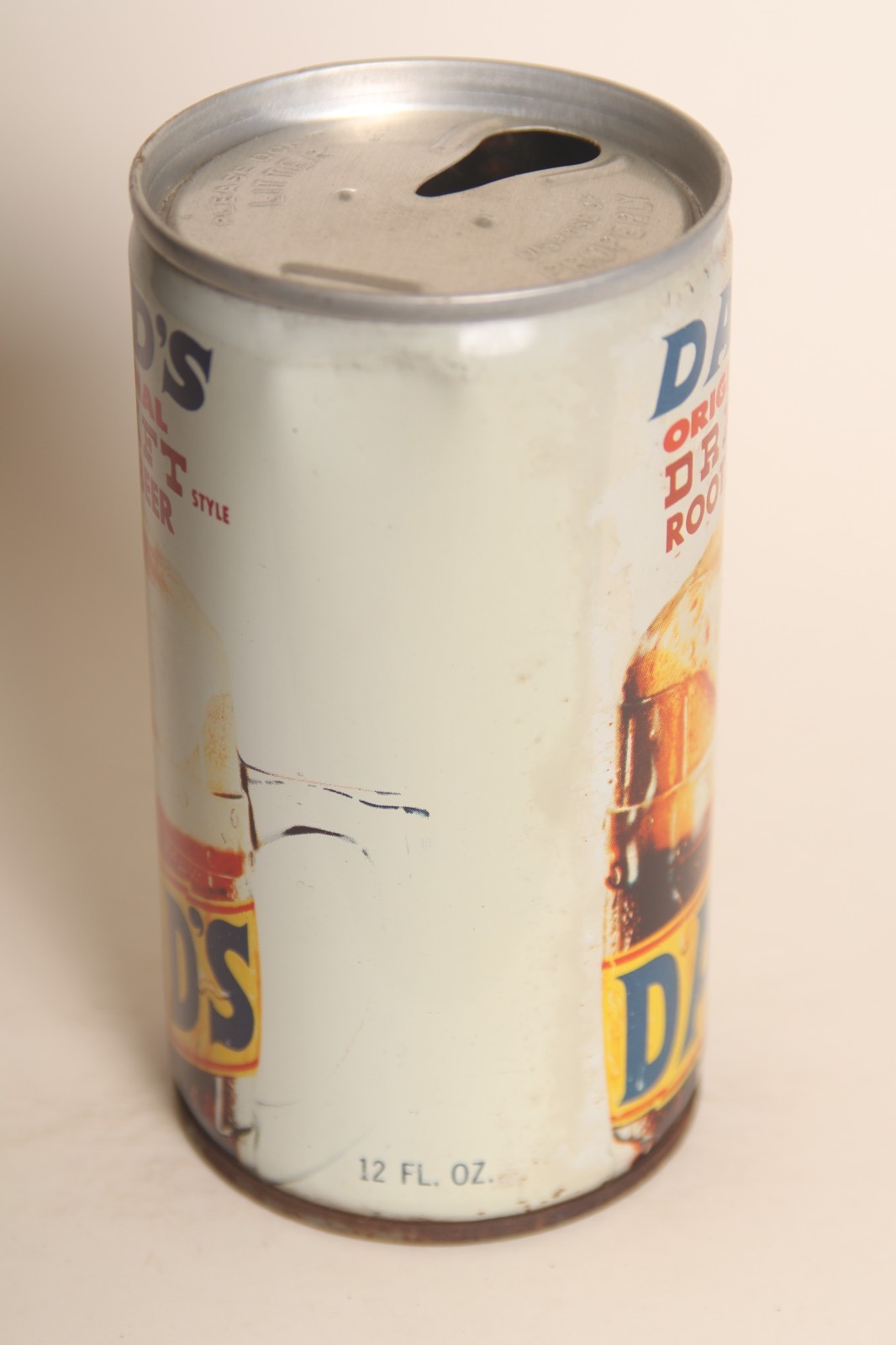 Dad's Root beer soda can - 12oz