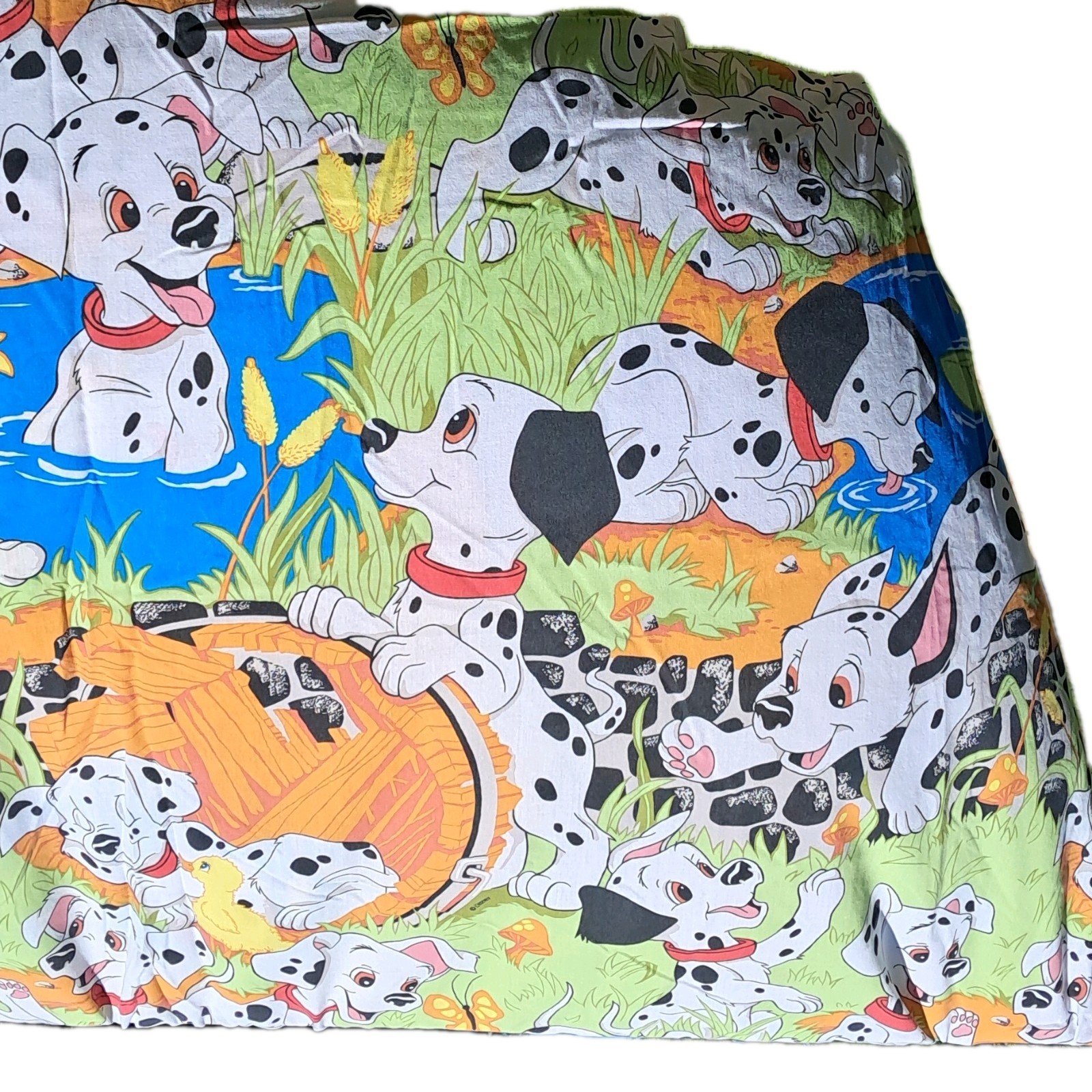 Vintage Disney 101 Dalmatians Sheet Set Full Size Cotton Polyester Complete Set
