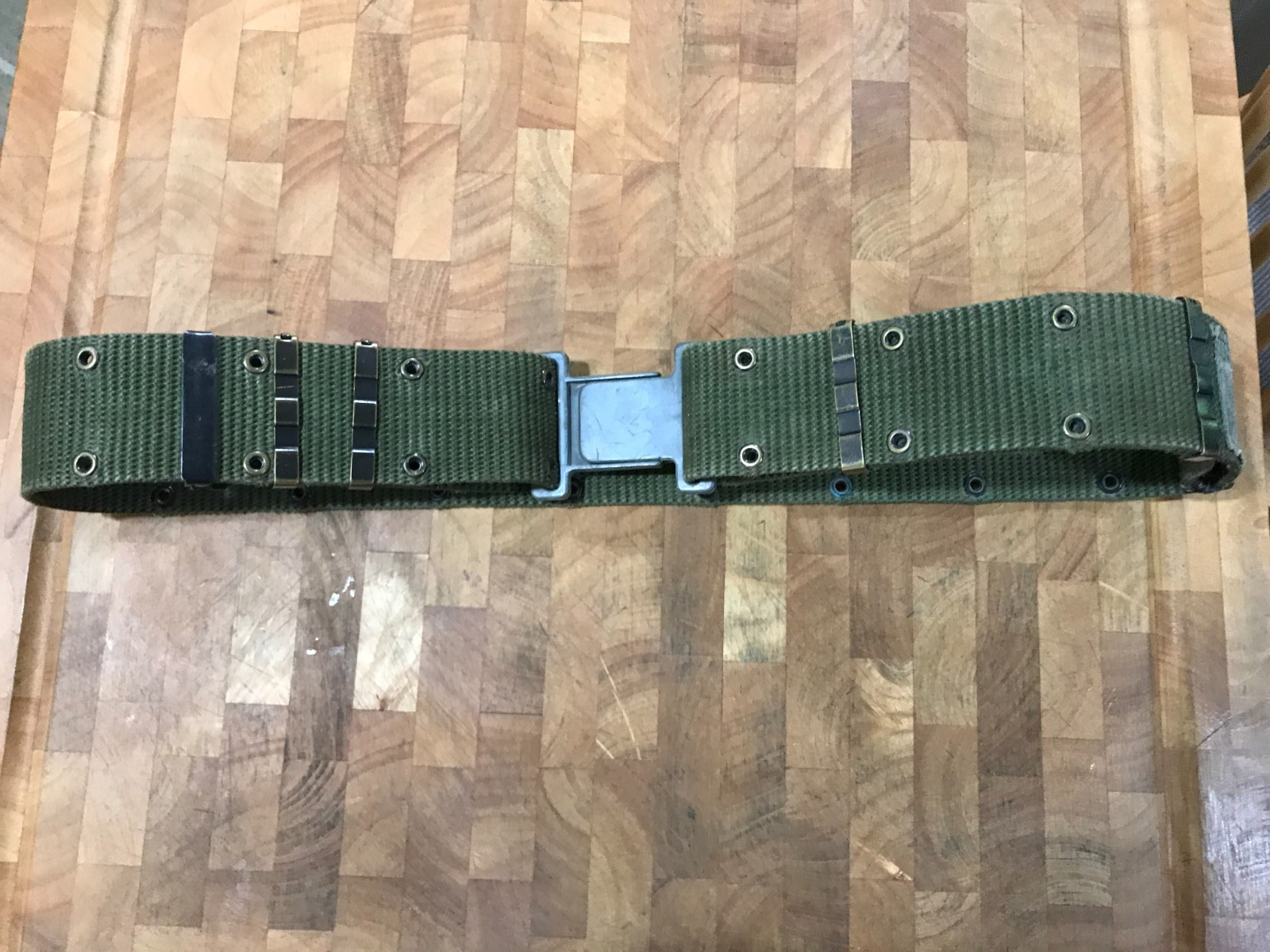 US Army Military Nylon Individual Belt Large Mississippi Industries LC-2