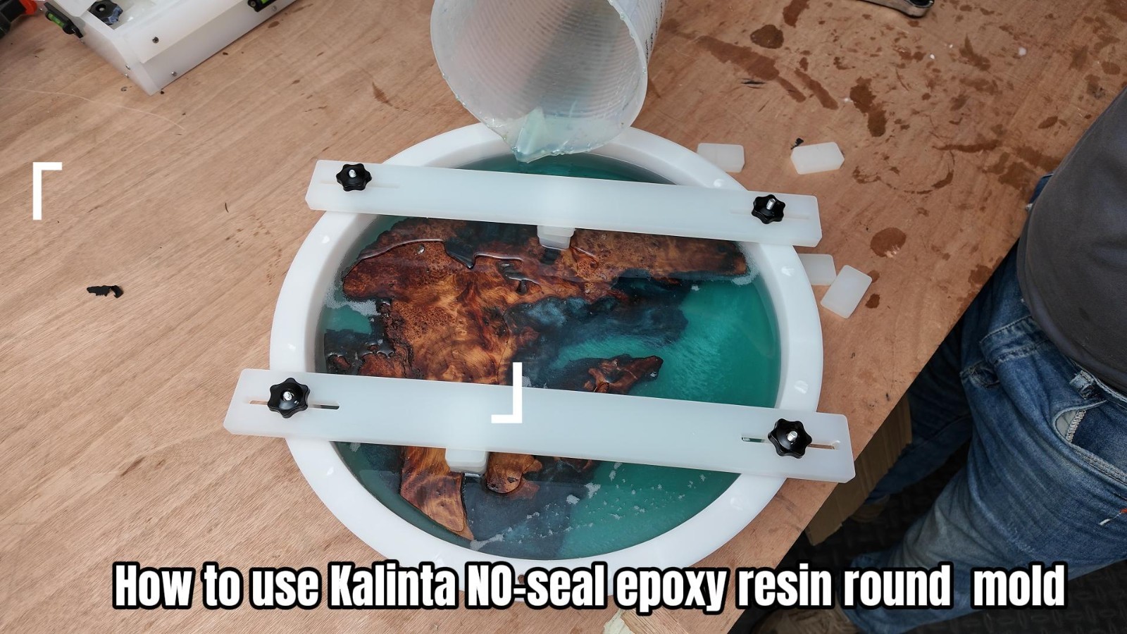 Large 16" Deep Round Resin Mold - Reusable Epoxy for Clock, Tray, Table & Floral