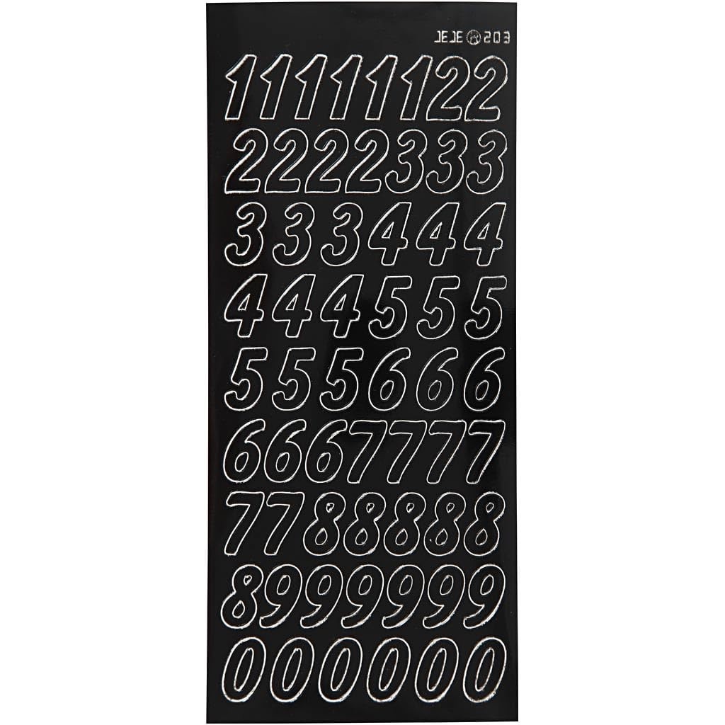 Creativ Aufkleber, schwarz, One Size