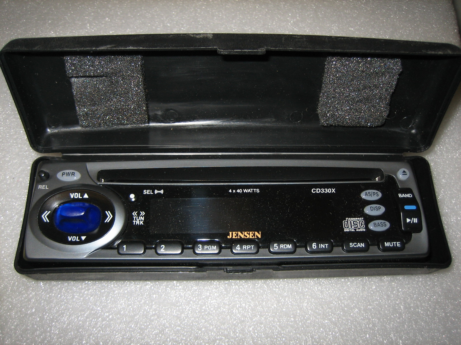 NEW JENSEN CD330X FACEPLATE "N" Type WITH HARD CASE