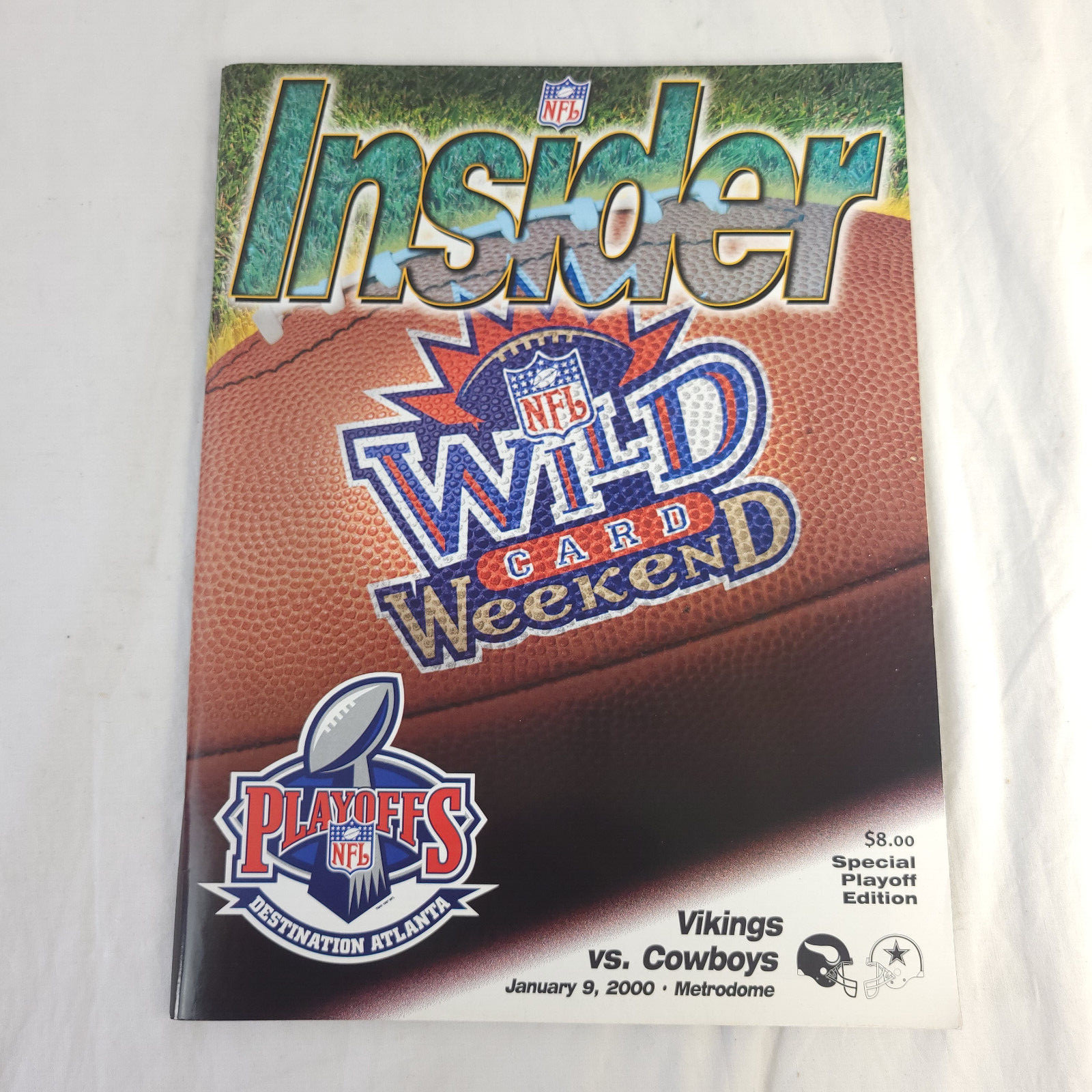 NFL Insider Football Magazine Wild Card Weekend Vikings Cowboys 2000 Moss, Smith
