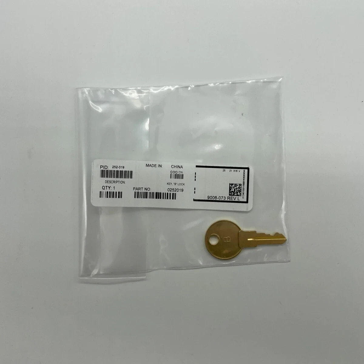 Simplex 252-019 Pull Station Key For "B" Lock - Same Day Shipping (SEALED)