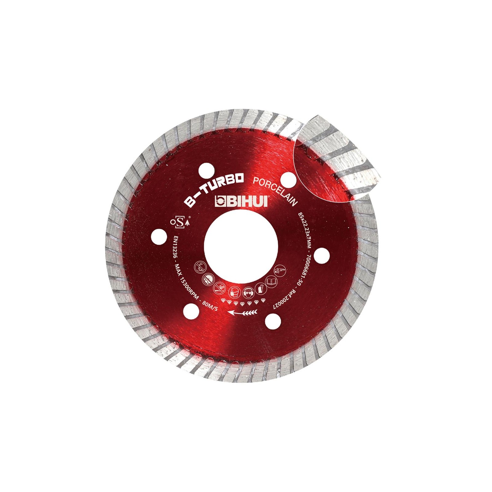 BIHUI B-Turbo Diamond Cutting Blade, 3 3/8-Inch - DCDT85