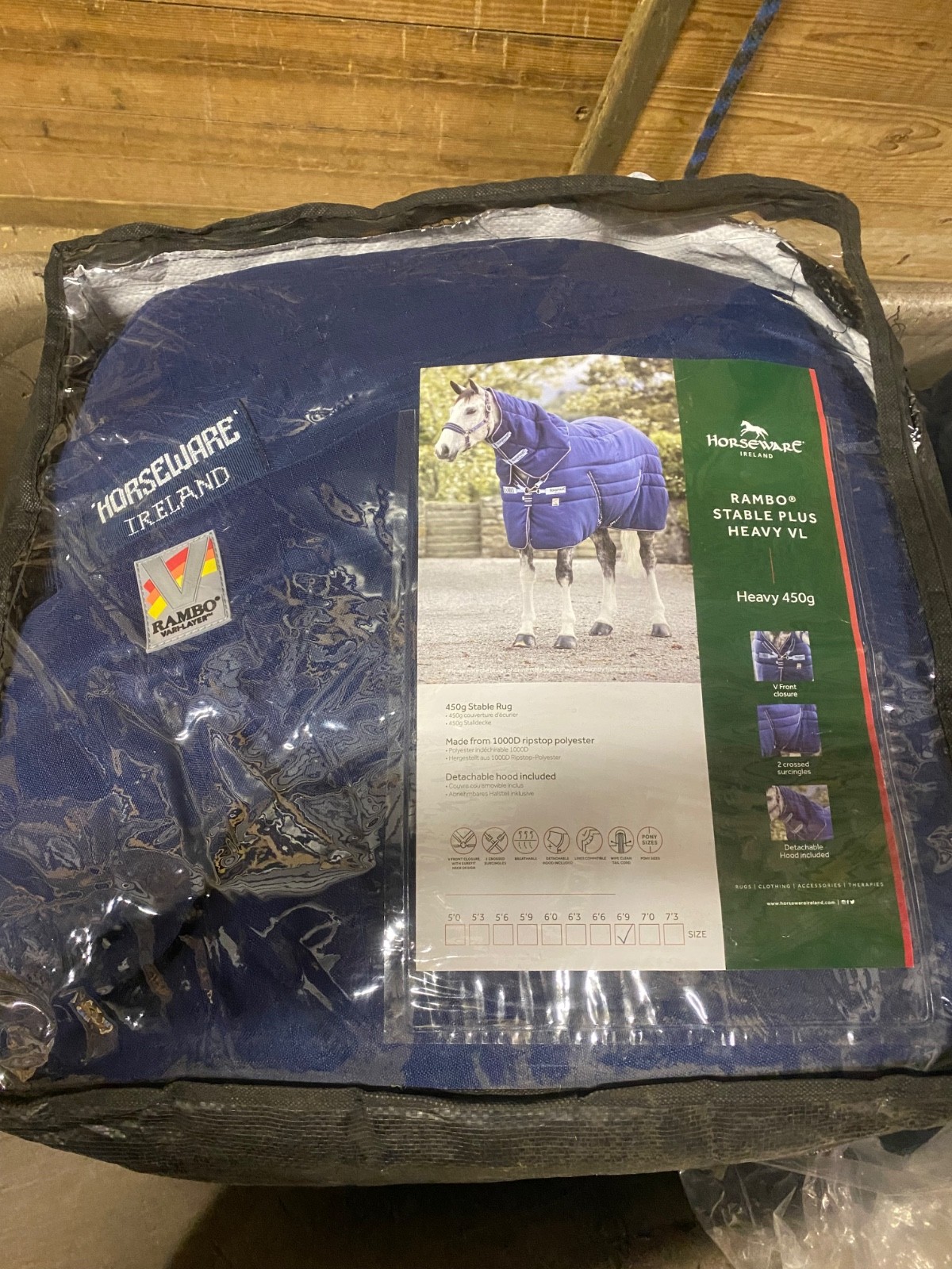 horseware ireland Rambo stable plus with vari-layer 450g size 81