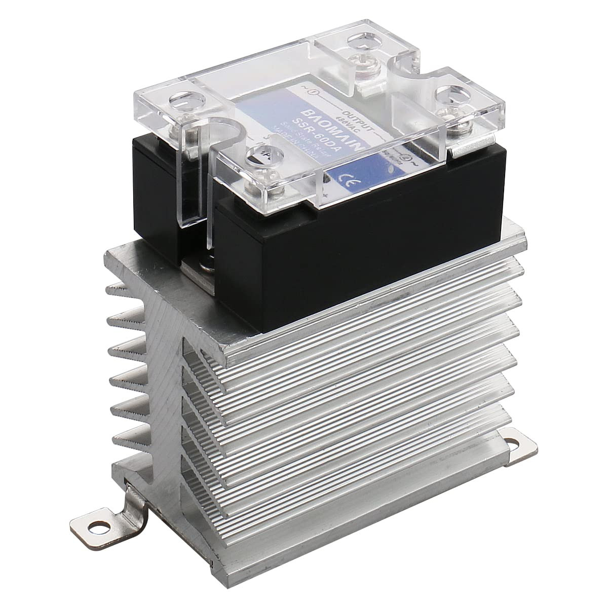 SSR-60DA 60A Solid State Relay Module 4-32VDC / 24-480VAC + Heat Sink