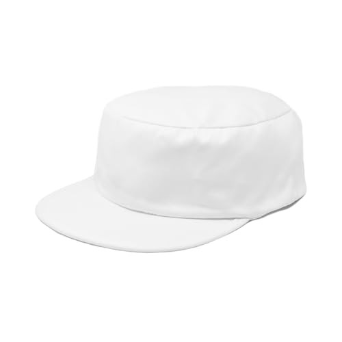 Mens Cotton Twill Painters Cap - Adjustable Hat Unstructured One Size White