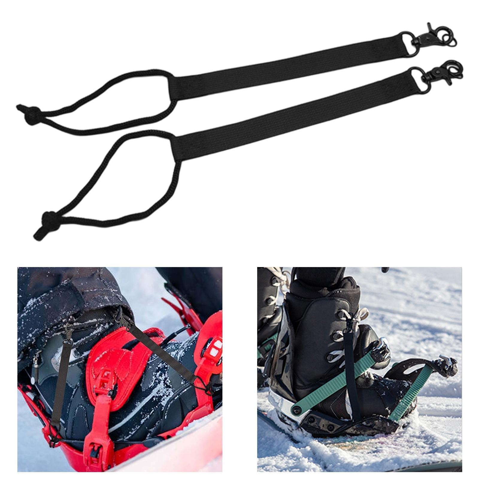 2 Pieces Snowboard Binding Straps Snowboards Boot Connector Professional Premium