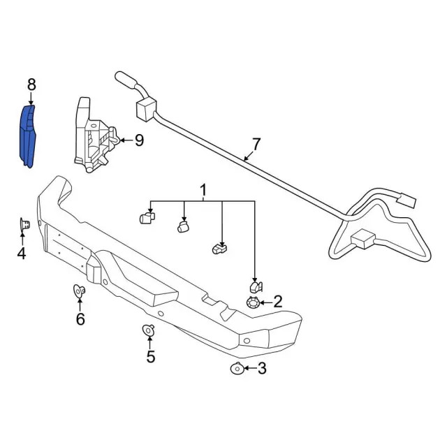 Genuine Ford Blind Spot Radar M2DZ14C689A