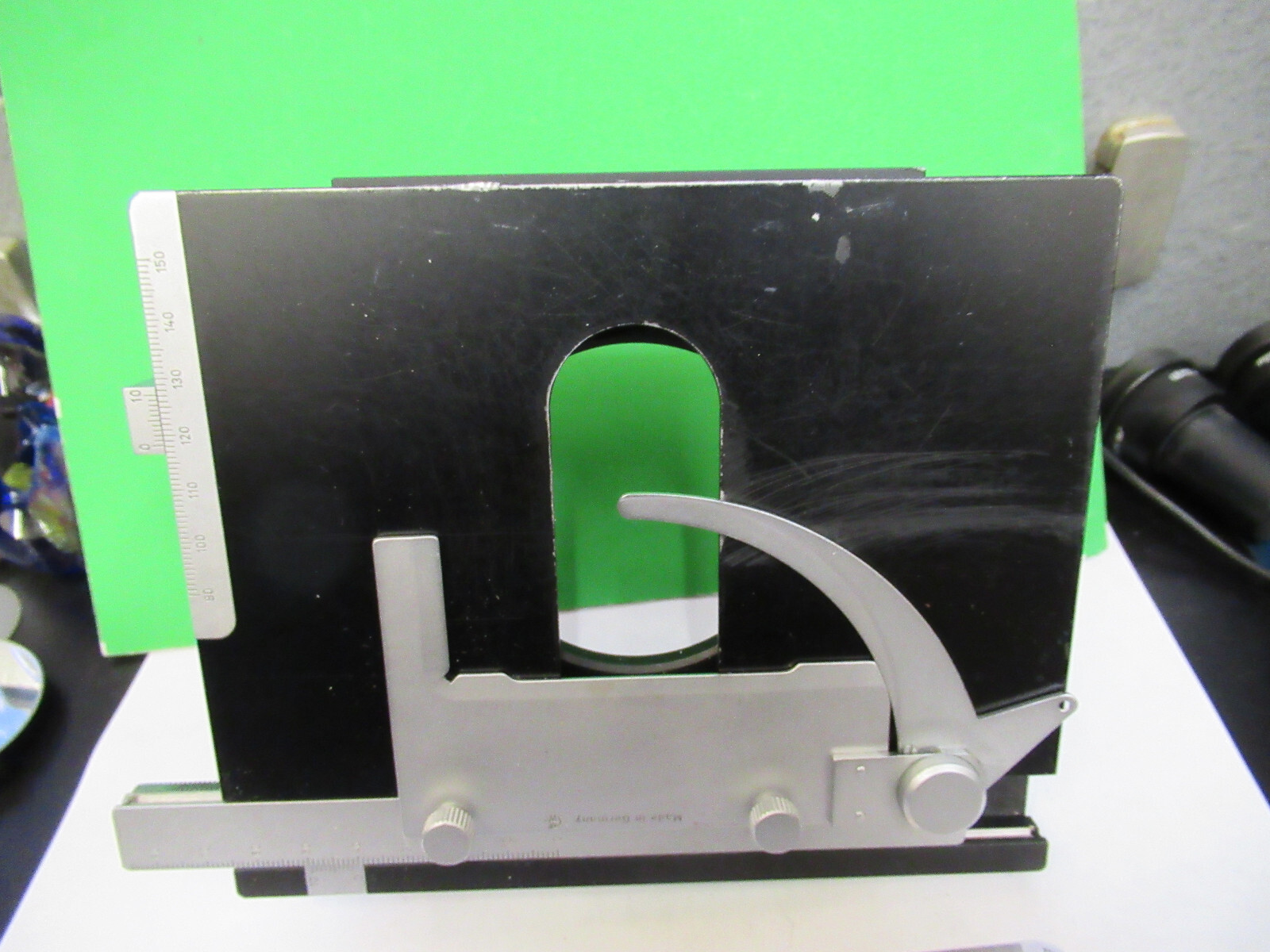 LEITZ WETZLAR GERMANY XY STAGE SM HM LUX MICROSCOPE PART AS PICTURED X2-A-18