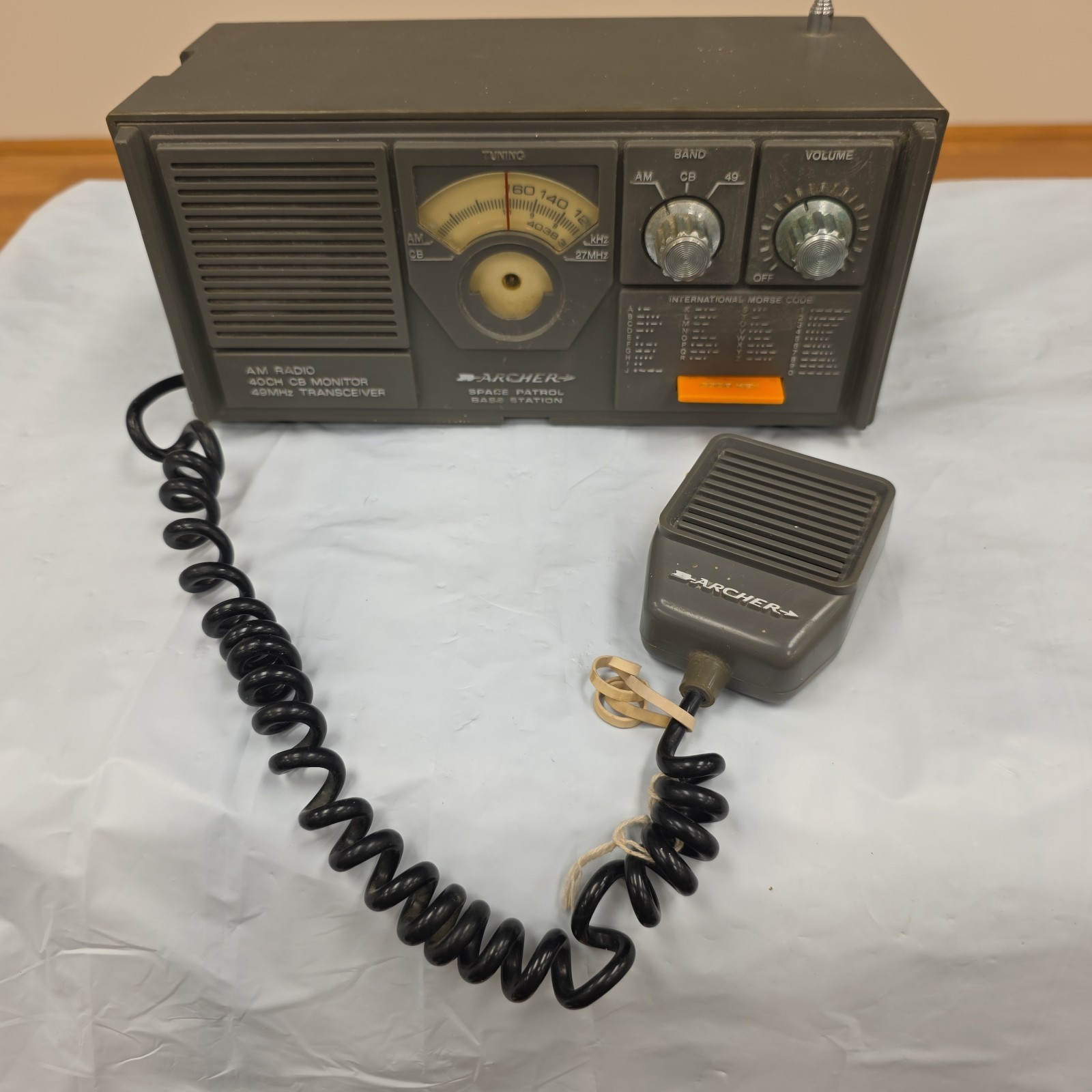 Archer Space Patrol Base Station Am Radio 60-410 CB MONITOR 49mhz Transceiver