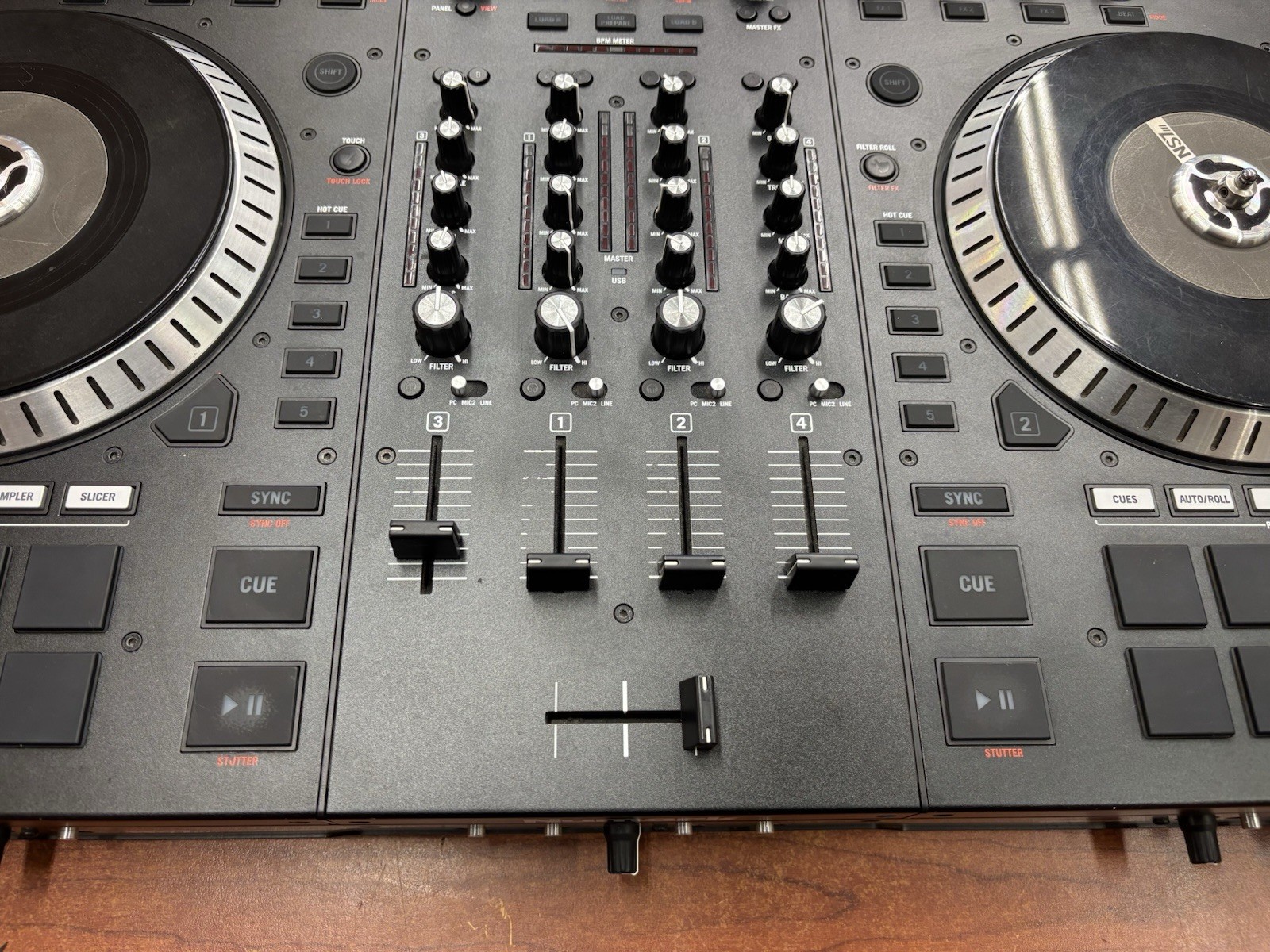 Numark NS7III Serato 4-Channel Motorized DJ Controller and Mixer with Display
