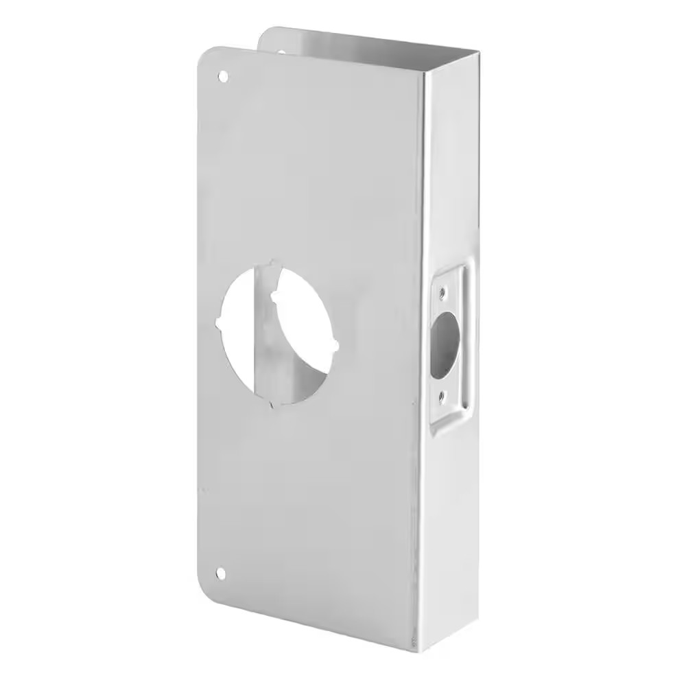 Lock and Door Reinforcer, 2-1/8 In. X 2-3/8 In. X 1-3/4 In., Stainless Steel, Re