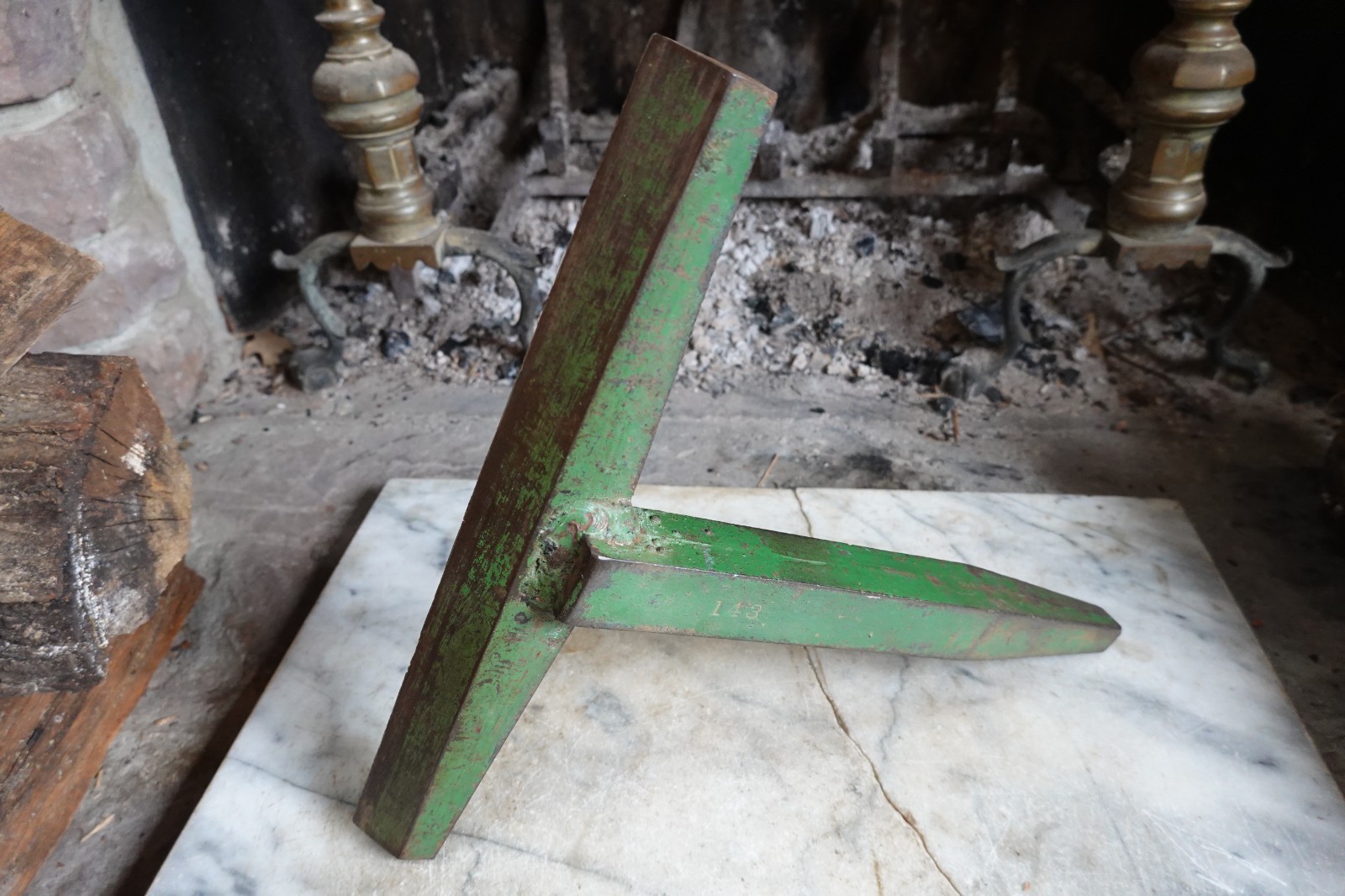 Vintage ANVIL STAKE HARDY #143 CREASING HATCHET STAKE BLACKSMITH TINSMITH