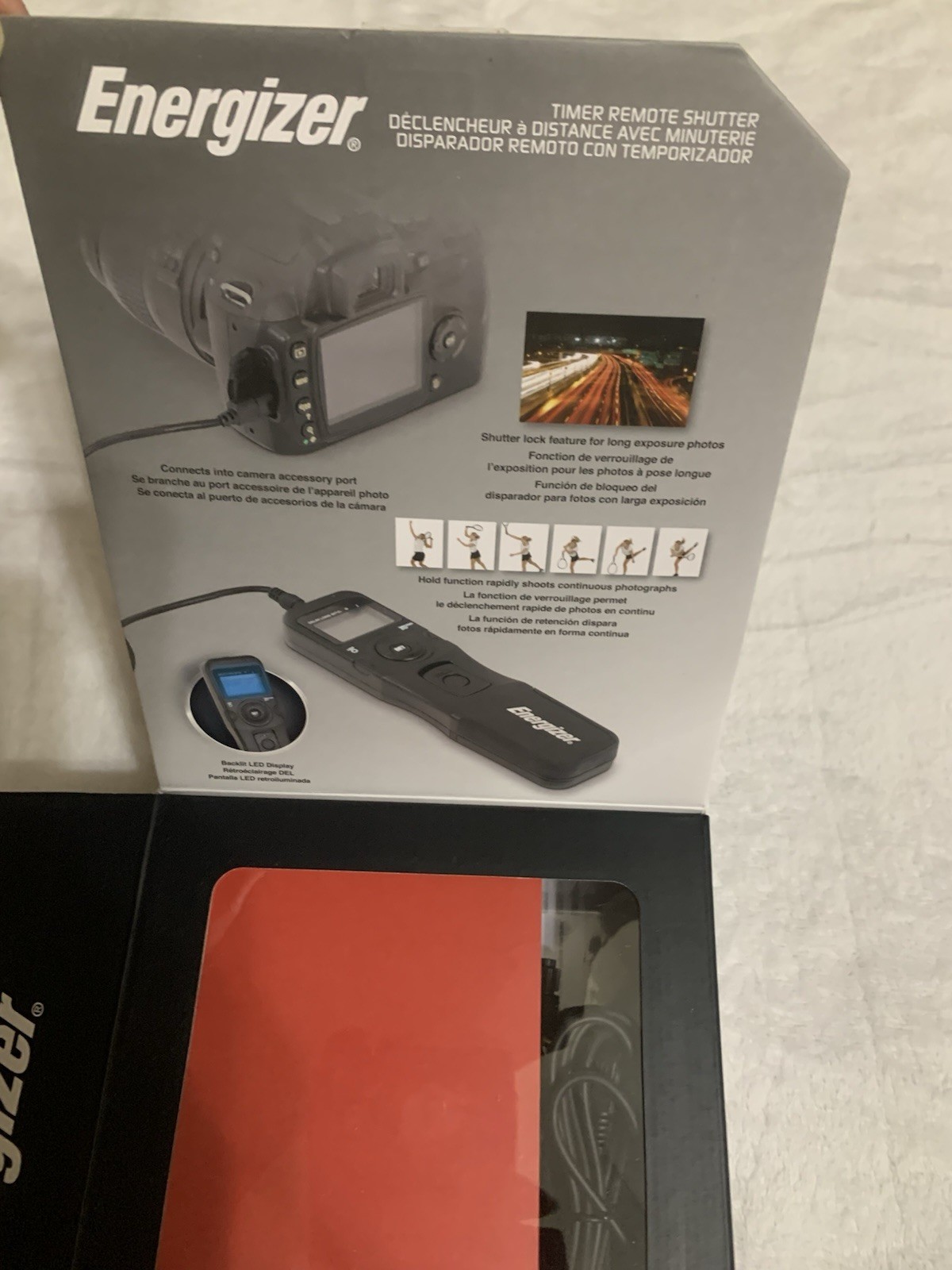 Energizer, Timer Remote Shutter, Works With Most DSLR Cameras, New