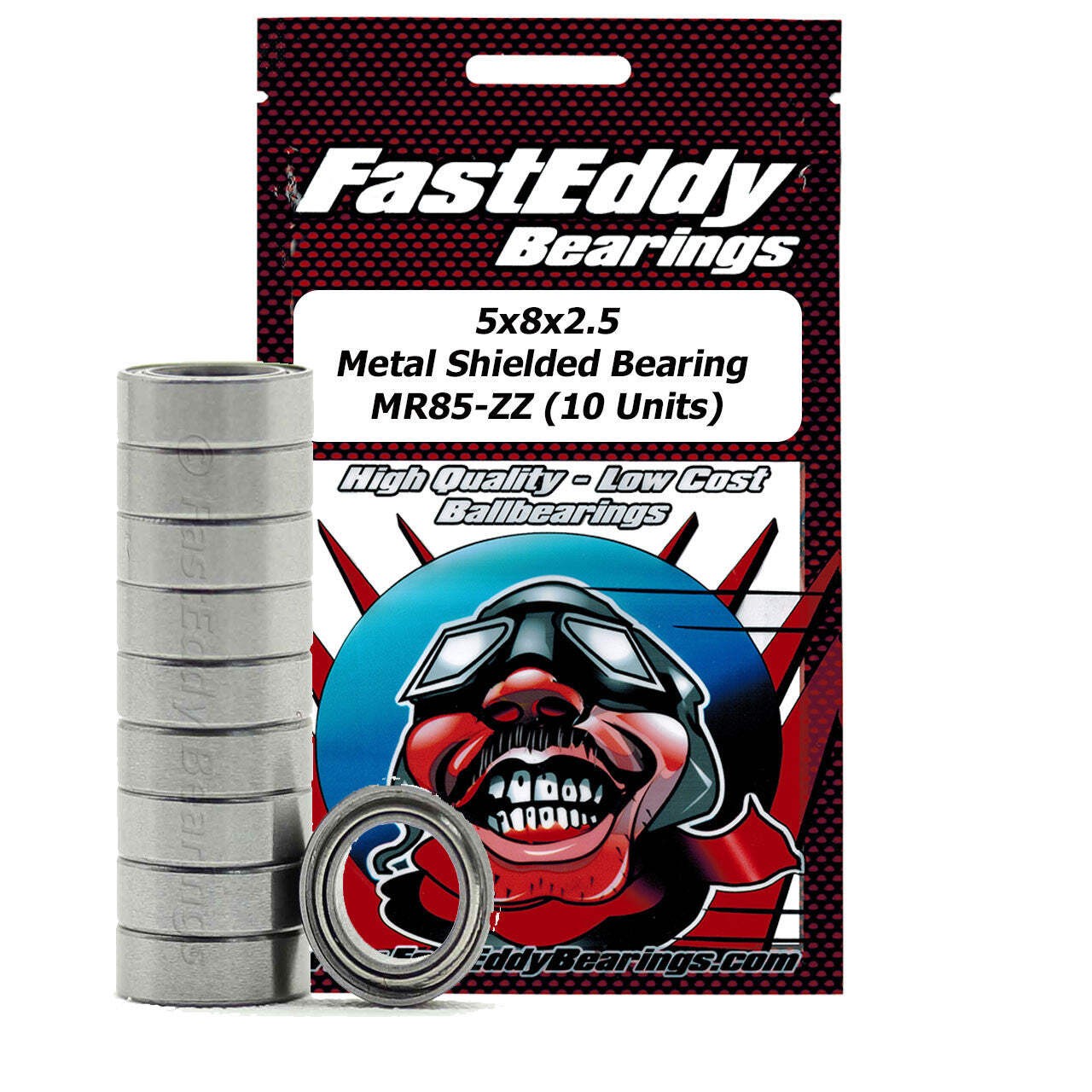 5x8x2.5 Metal Shielded Bearing MR85-ZZ 10 Units