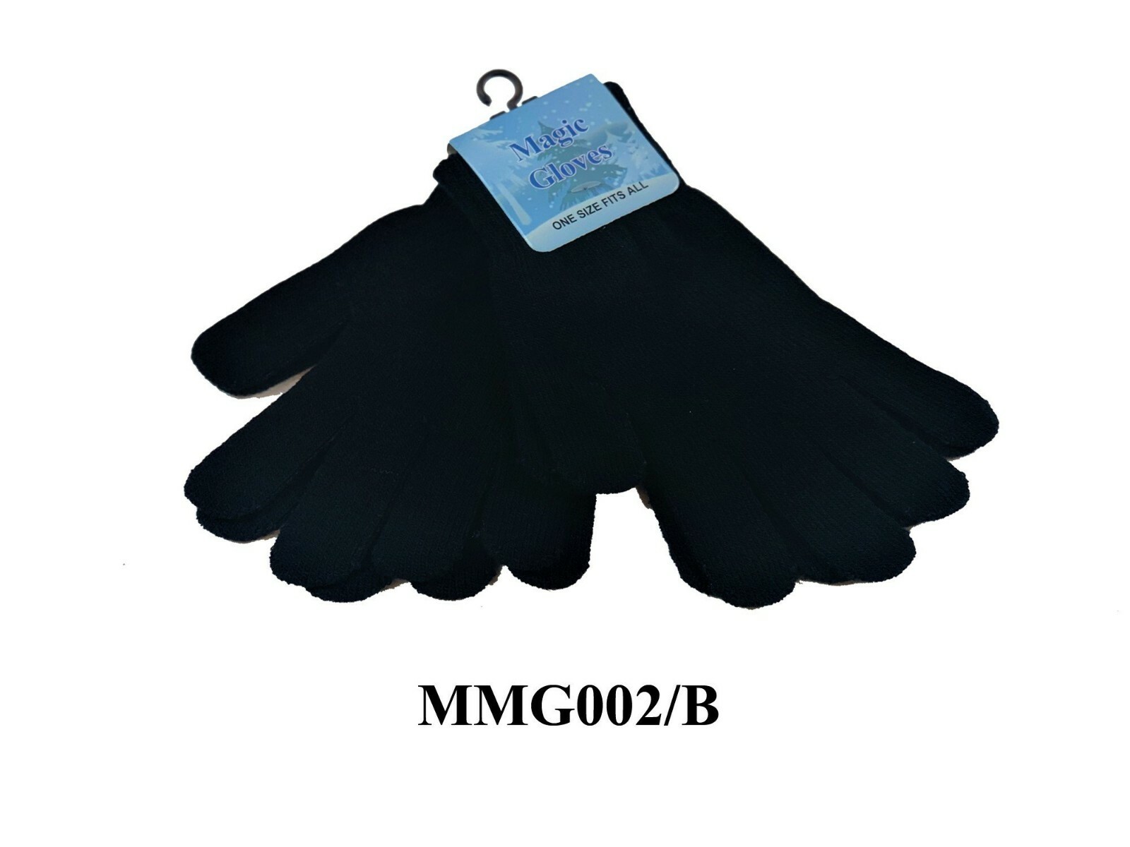 6 Pairs Magic Unisex Knit Gloves Warm Solid Soft Winter Cozy Black One Size M002
