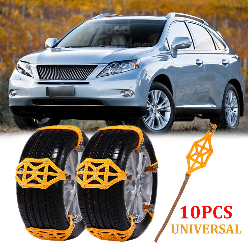 10X Snow Chains Anti Slip Tire Chain Emergency Anti-Skid For Lexus RX 350 450h