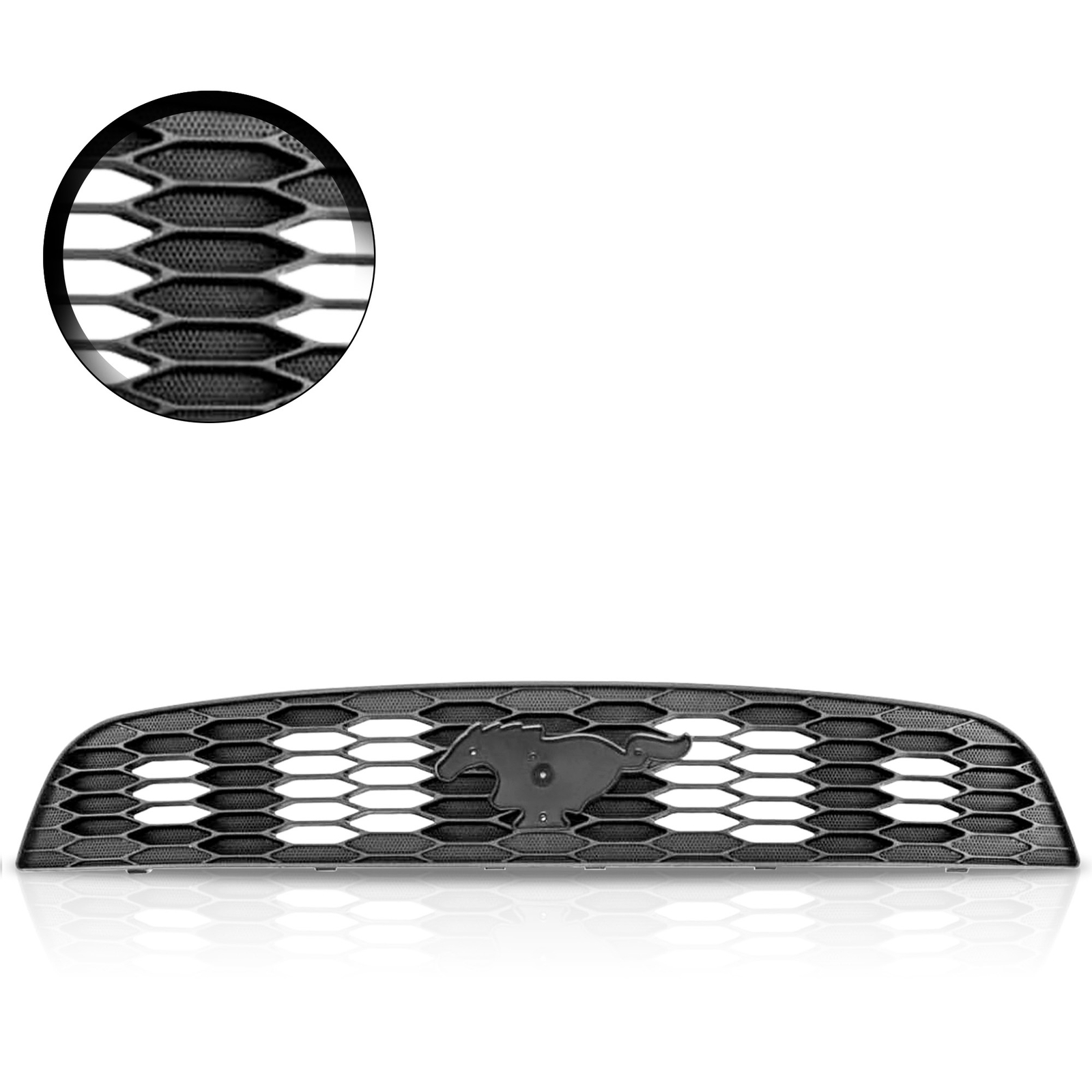 For 2010 2011 2012 Ford Fusion Mustang Front Honeycomb Grille Glossy Black