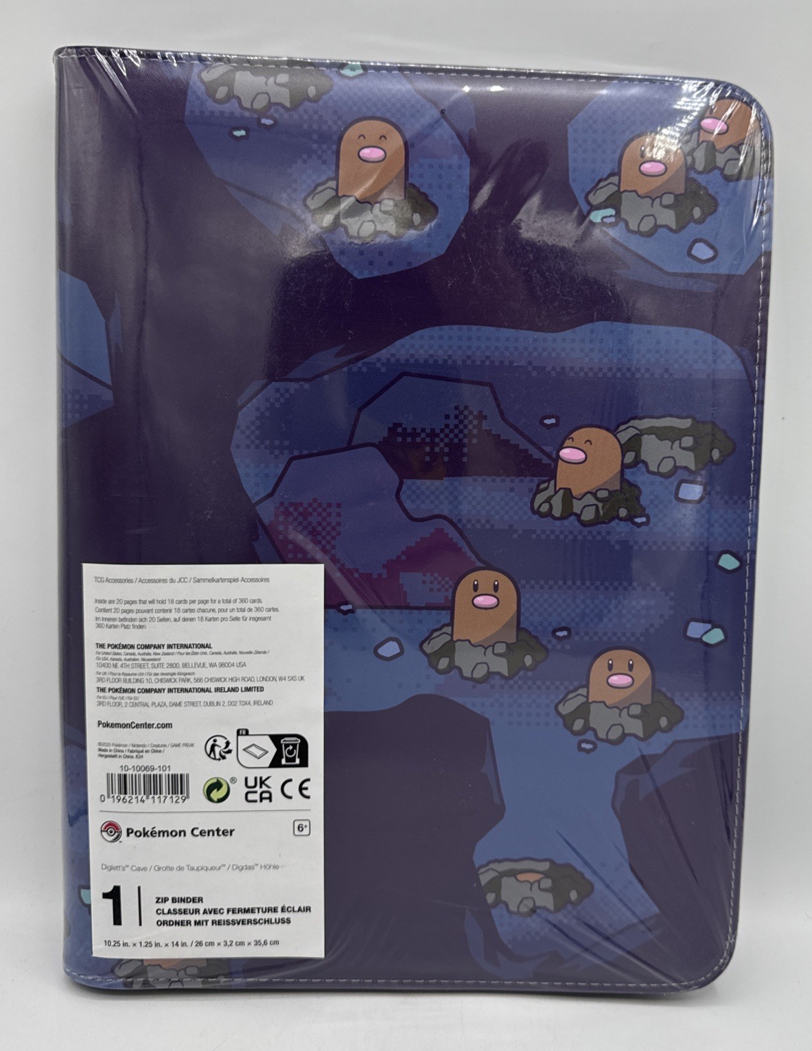 Pokémon TCG Diglett's Cave Zip Binder Pokemon Center Exclusive