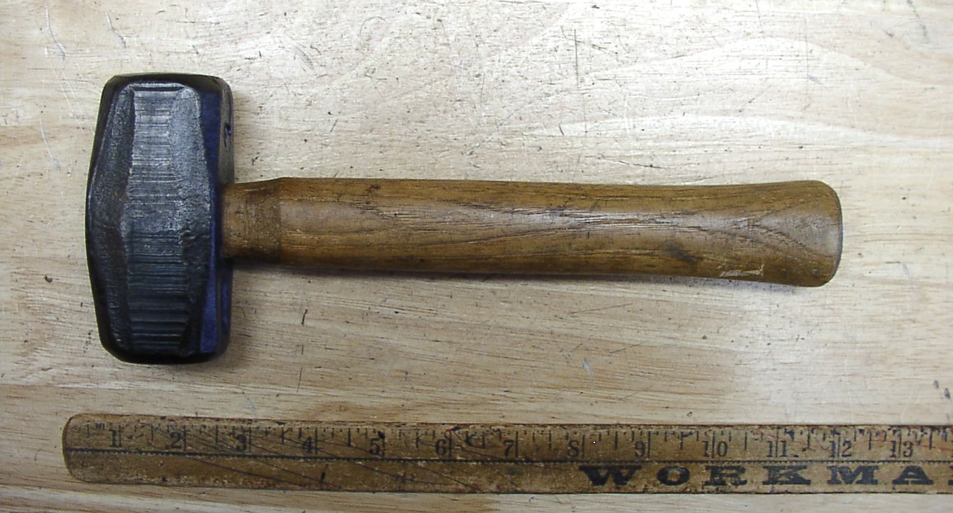 Vintage Woodings Verona US 89,3lb Hand Drilling Hammer,XLINT Steel & Handle