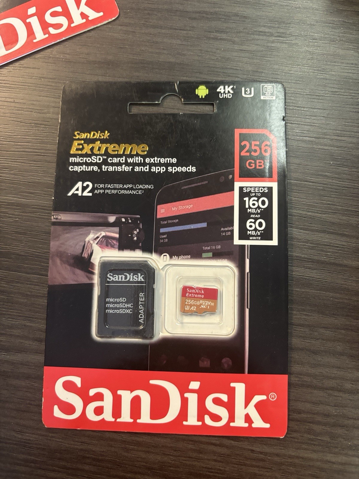 SanDisk 256GB Extreme microSDXC Memory Card With Adapter